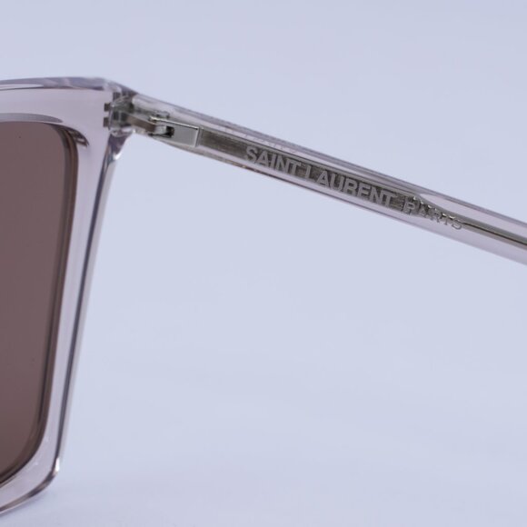 🕶️ New Saint Laurent SL474 003 Sunglasses - Nude Frame, Brown Lenses - Picture 7 of 11